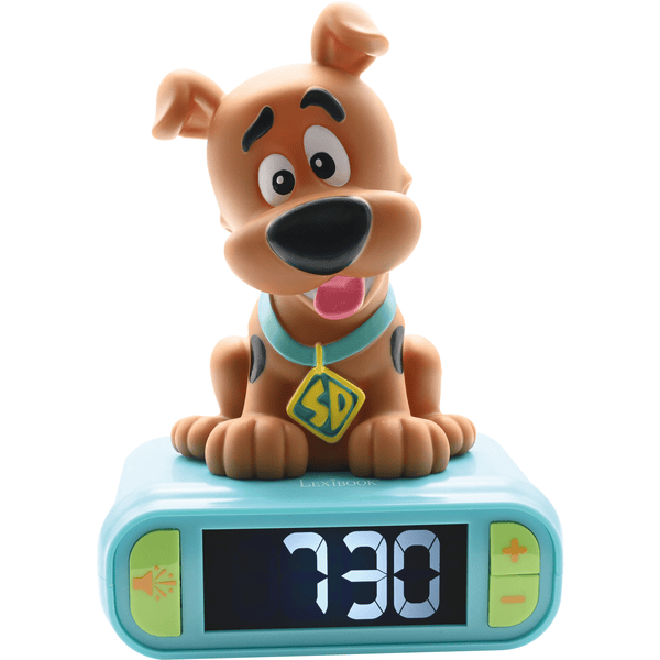 LEXIBOOK Sveglia con figura notturna di Scooby Doo in 3D e fantastiche suonerie