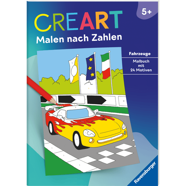 Ravensburger Malbuch CreArt Malen nach Zahlen - Fahrzeuge