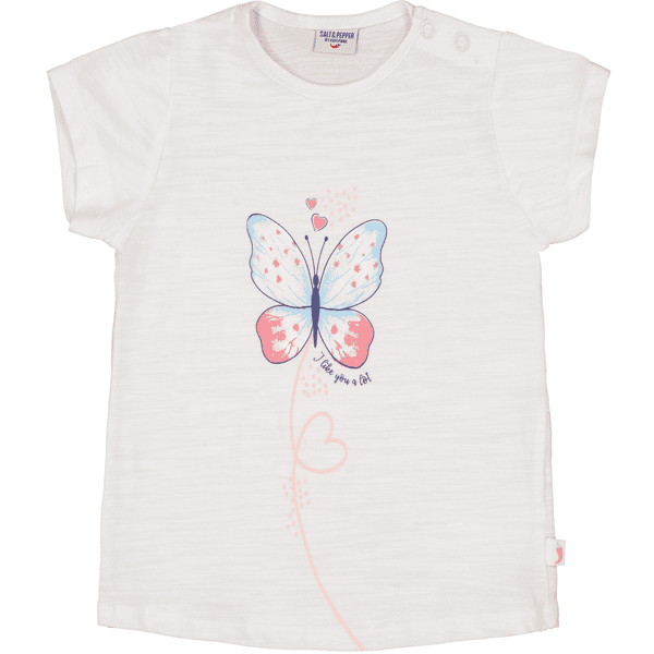 Salt and Pepper  T-shirt Butterfly blanc