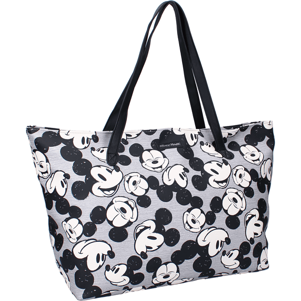 Kidzroom Sac de courses enfant Mickey Mouse Everywhere Grey