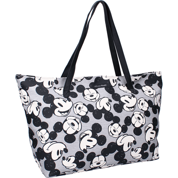 Kidzroom Shopping Väska Mickey Mouse Everywhere Grå