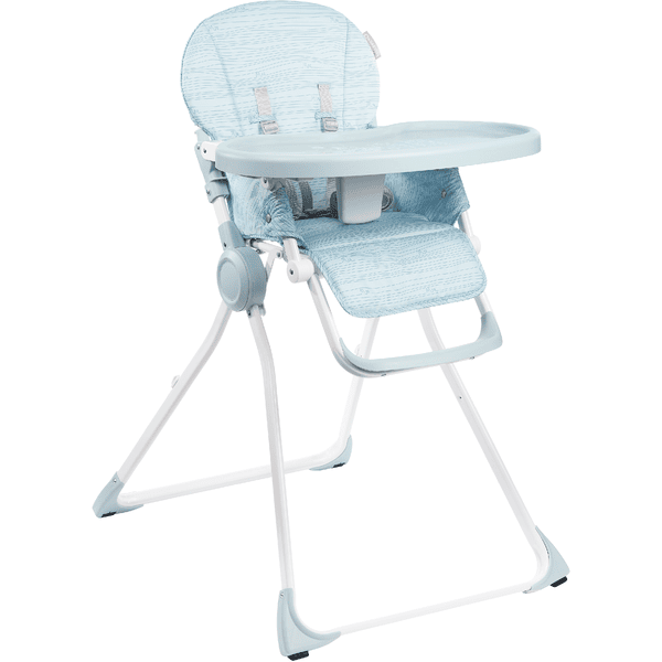 Badabulle Chaise haute enfant ultra-compacte bleue