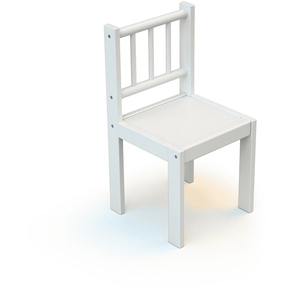 WEBABY Chaise enfant hêtre blanc