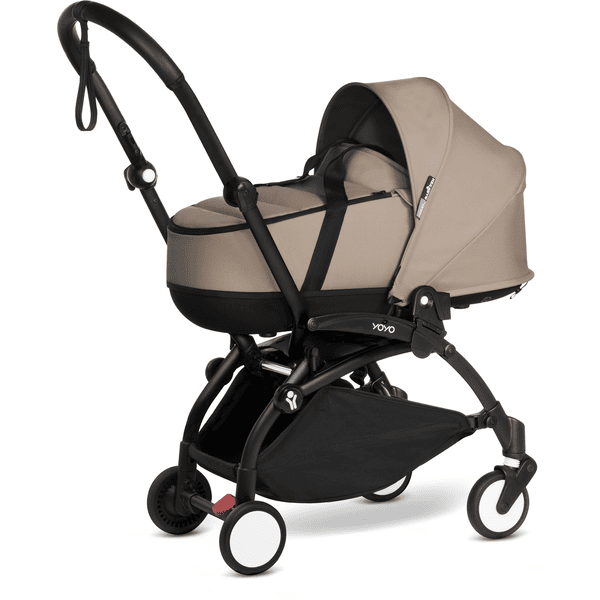 BABYZEN Kinderwagen YOYO2 0+ Black mit Liegewanne Taupe