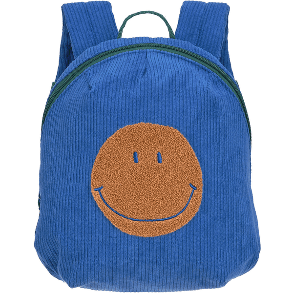 LÄSSIG Little Smile Školkový batoh Cord Gang - , modrý
