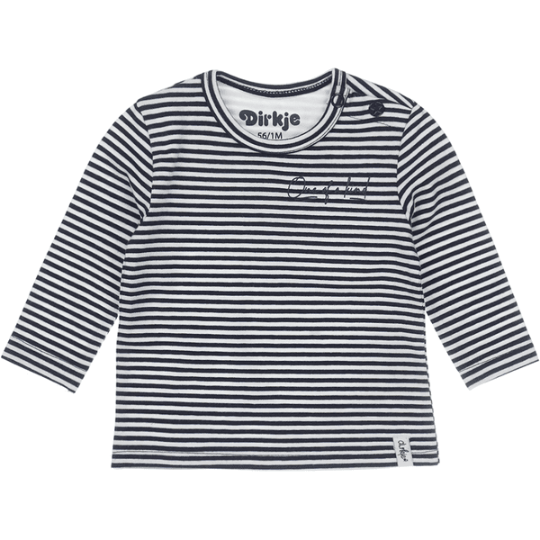 Dirkje Langærmet skjorte uden ærmer white navy stribet