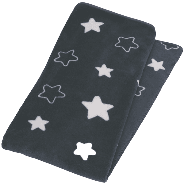 Sterntaler Coperta di peluche Elia grigio ferro 100 x 75 cm