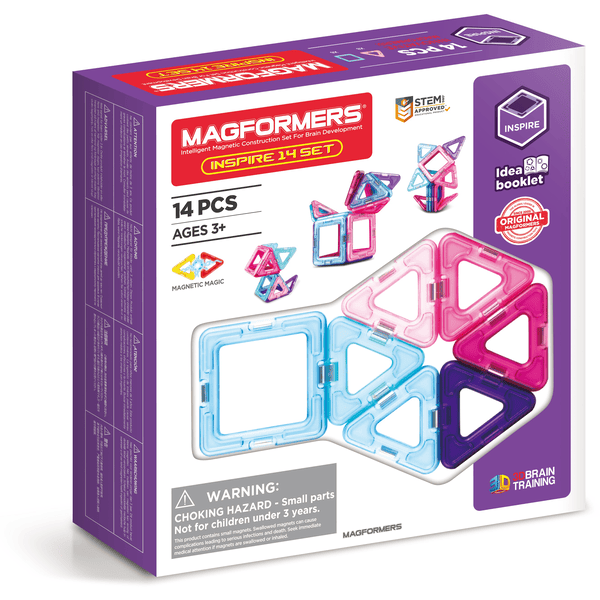 MAGFORMERS® Jeu magnétique Inspire 14 pièces

