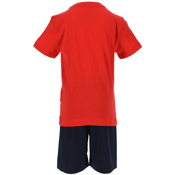 und Hose Set Converse T-Shirt kurze rot/blau