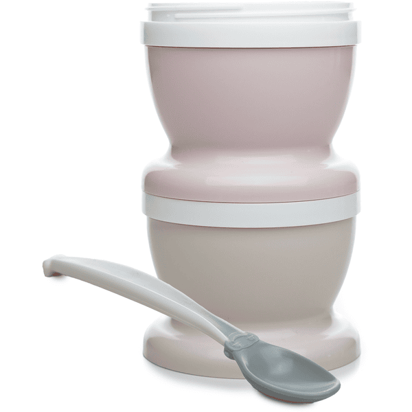 Thermobaby ® Baby madbeholder dobbeltpakke + 1 x ske, powder pink