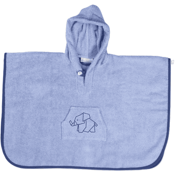 ULLENBOOM Badeponcho - Blau 45x70 cm