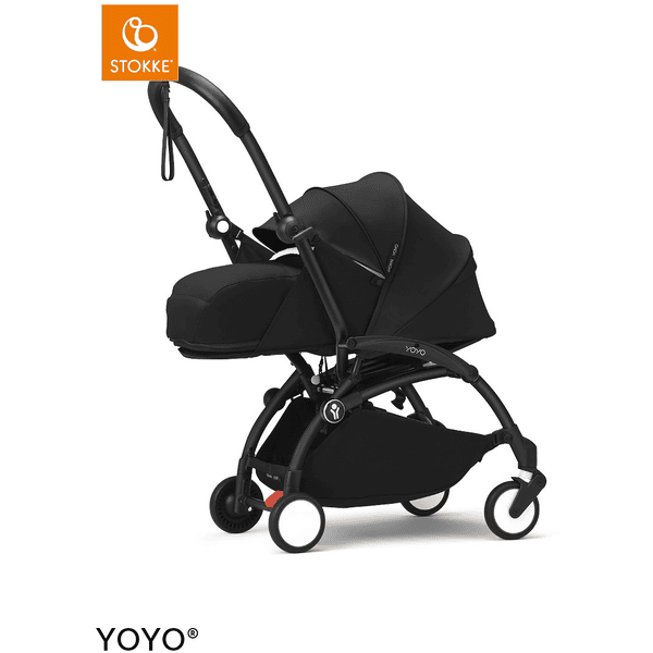 Stokke® Kinderwagen YOYO³ Gestell black inkl. 0+ Neugeborenenaufsatz Black