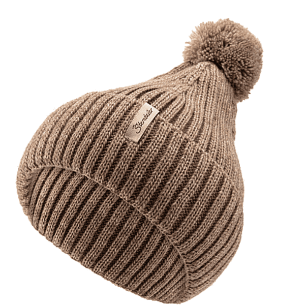 Sterntaler Gorro de punto beige melange