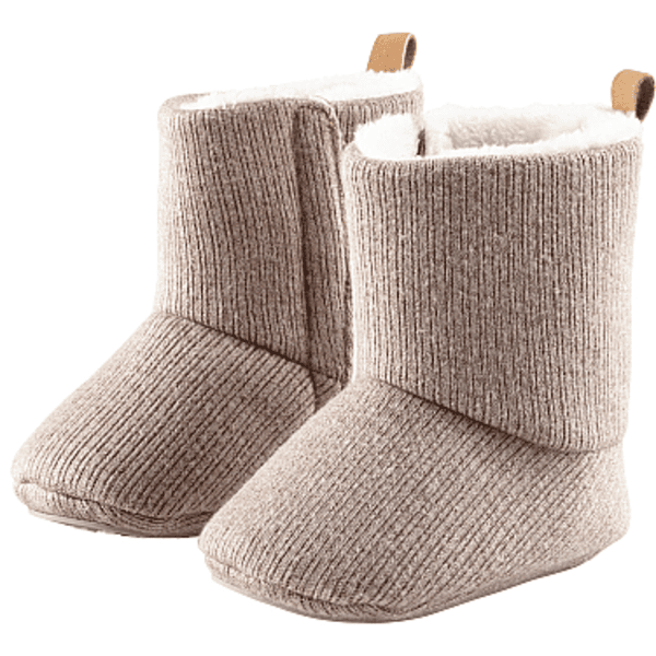 Sterntaler Bottes bébé aspect tricot marron 