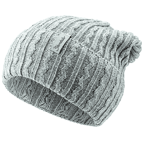 Sterntaler Gorro de punto ondas plata melange 