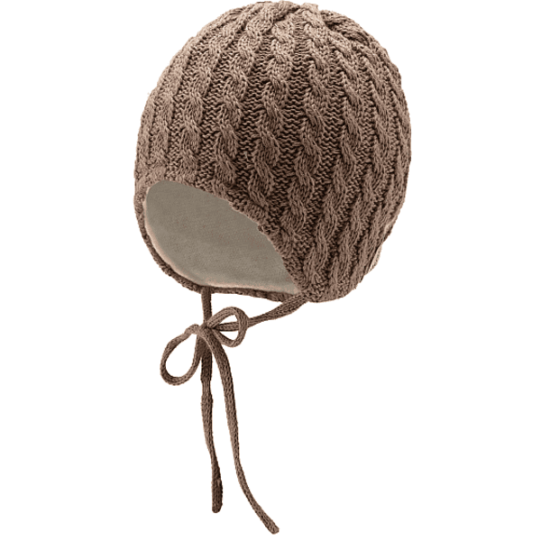 Sterntaler Gorro de punto por cable beige