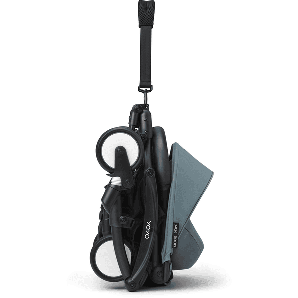 Stokke® Kinderwagen YOYO³ Gestell black inkl. 6+ Textilset Aqua