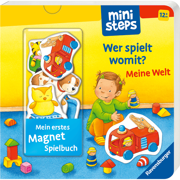 Ravensburger ministeps Mein erstes Magnetbuch:Wer spielt womit? Meine Welt