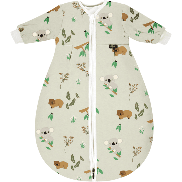 Alvi ® Saco de dormir de bebé Mäxchen Thermo con mangas Koalas World 