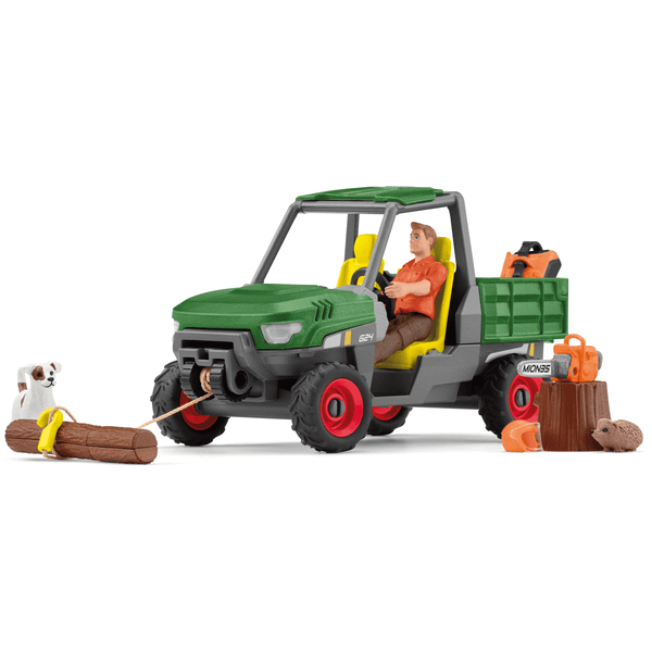 schleich® Waldbauer mit Fahrzeug 42659