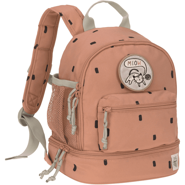 LÄSSIG Mini Backpack , Happy Print s, karamel
