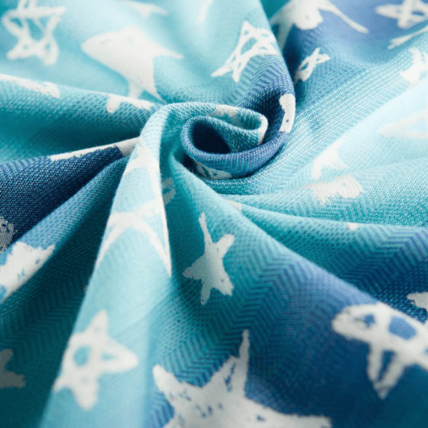 Hoppediz Porte-bébé pour nouveau-né Primeo Jacquard Singapur Blue