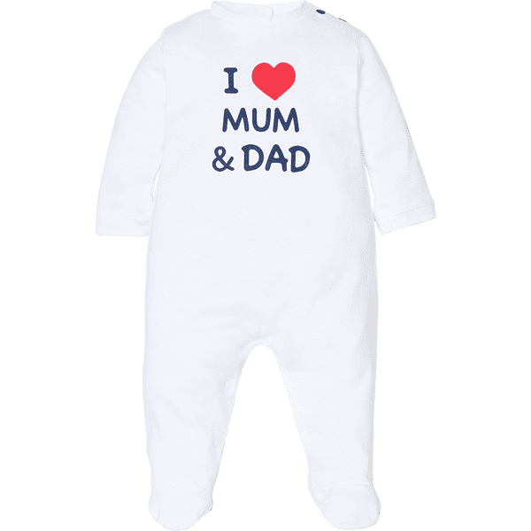 OVS Tutina I love Mum & Dad, bianco