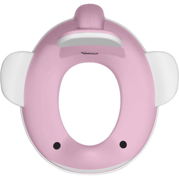 KINDSGUT Réducteur de toilettes enfant baleine rose doux