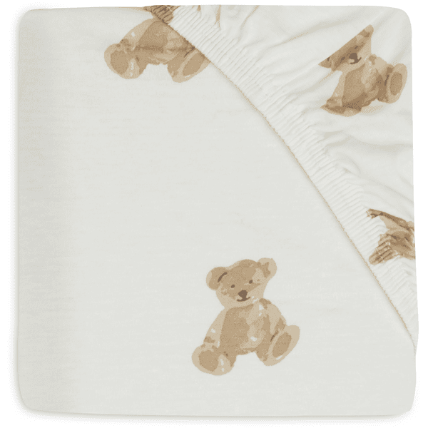 jollein Spannbettlaken Jersey 70/75x140/150cm - Teddy Bear