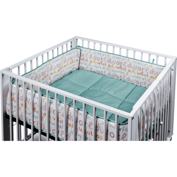 tiSsi® Matelas de parc bébé Moritz Wonderful World multicolore 96x80 cm