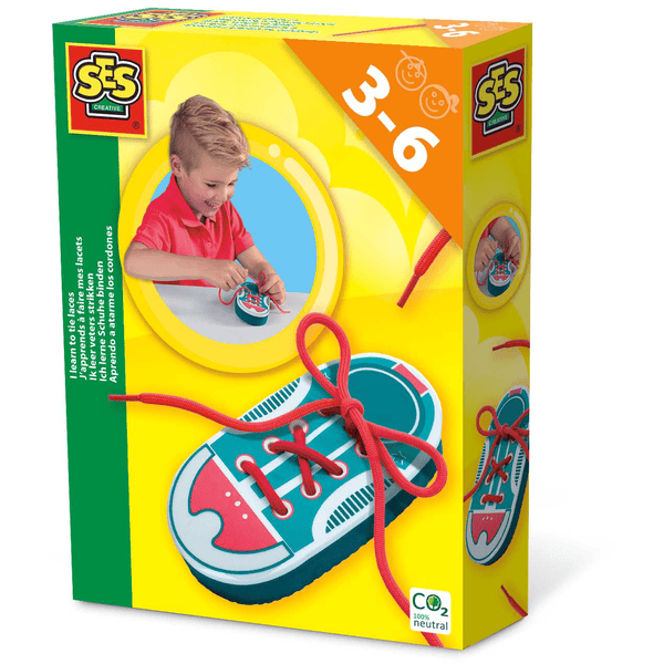 SES Creative® Jeu de laçage j'apprends à faire mes lacets