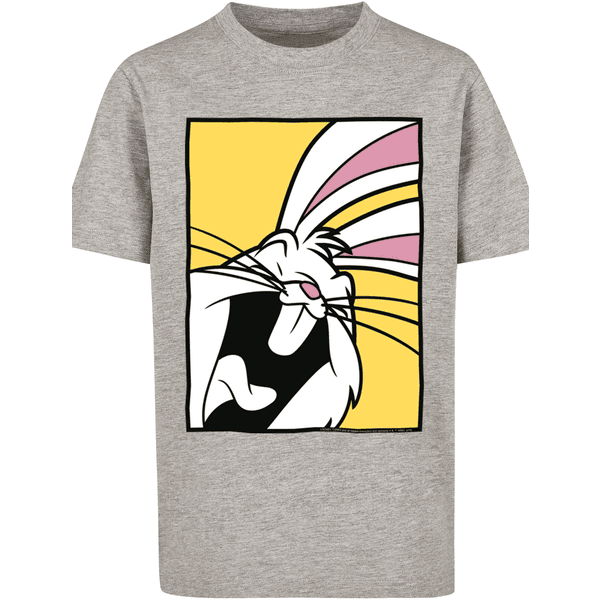 F4NT4STIC T-Shirt Bugs Tunes heather grey Looney Laughing Bunny