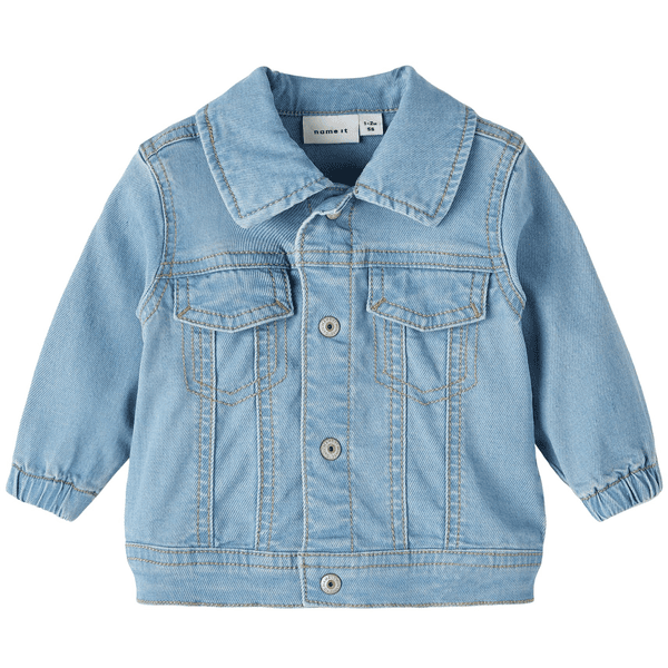 name it Džínová bunda Nbmdel Light Blue Denim