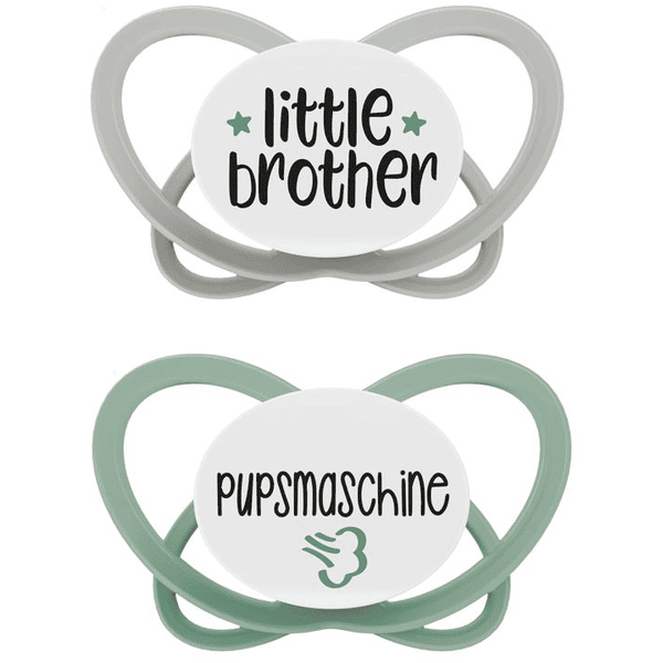 nip® Schnuller My Butterfly Green Special Edition, Größe 1 (0-6 Monate), little brother / Pupsmaschine