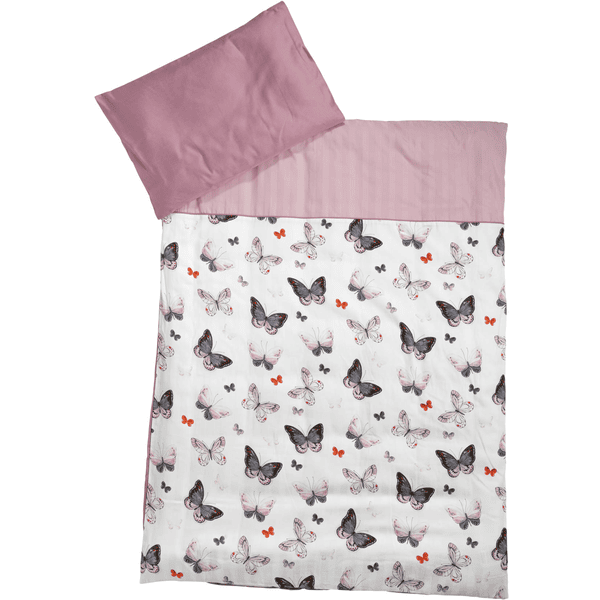 Be Be 's Collection sengetøy Butterfly fargerik 100 x 135 cm