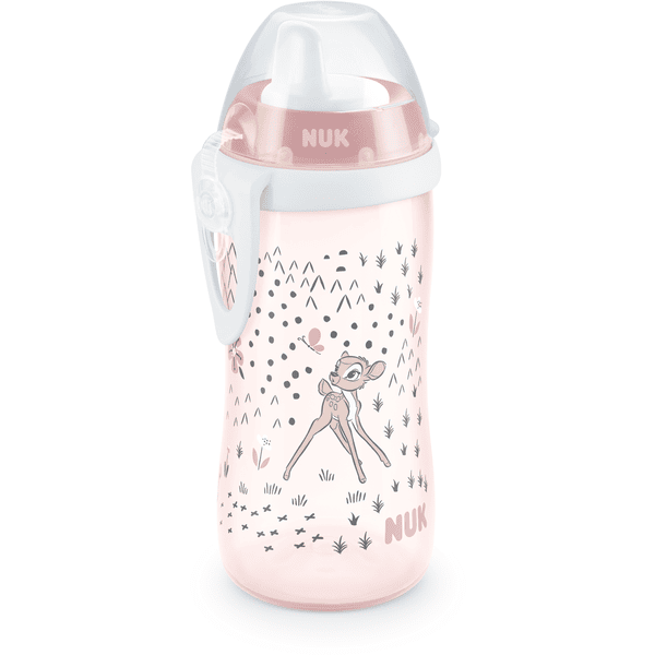 NUK First Choice+ Disney Gourde pour bébé | 0 à 6 mois | Affichage de la  température | Bouteille de 300 ml avec valve anti-colique | Sans BPA 