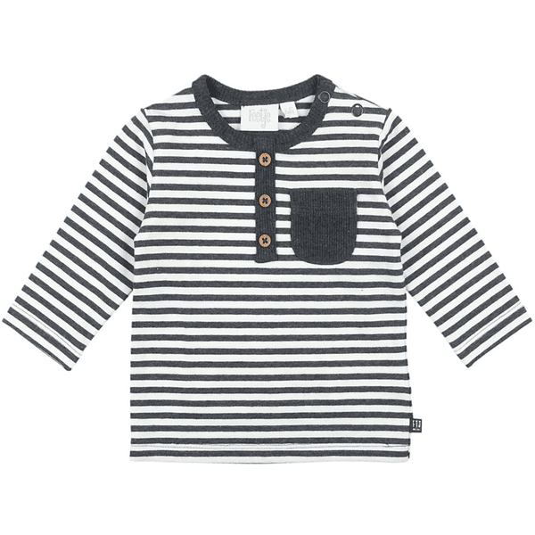 Feetje longsleeve stripes mini person antracit-melange