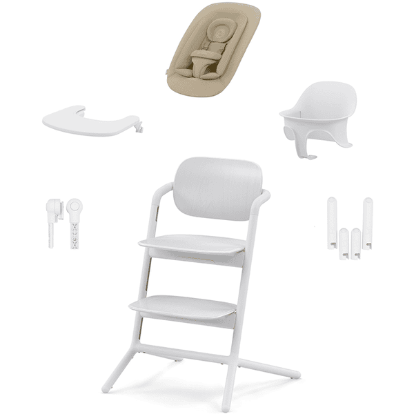 cybex GOLD Krzesełko do karmienia Lemo Zestaw 4 in 1 All White 