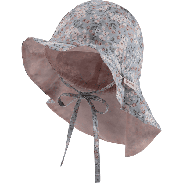 Sterntaler Šedomodrý sluneční klobouk Millefleurs 