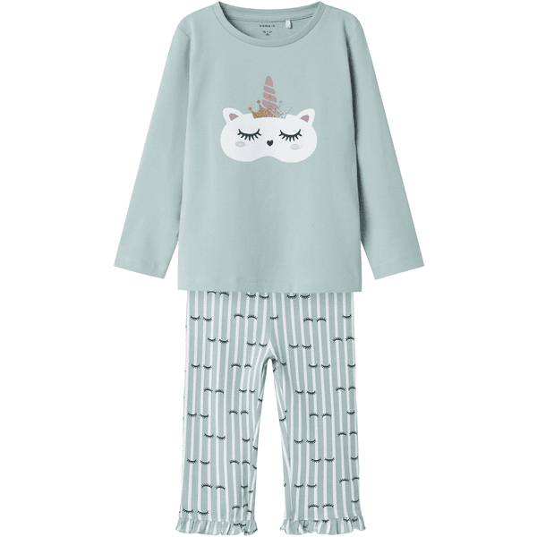 name it 2-delt pyjamas Nmfranda Gray Mist