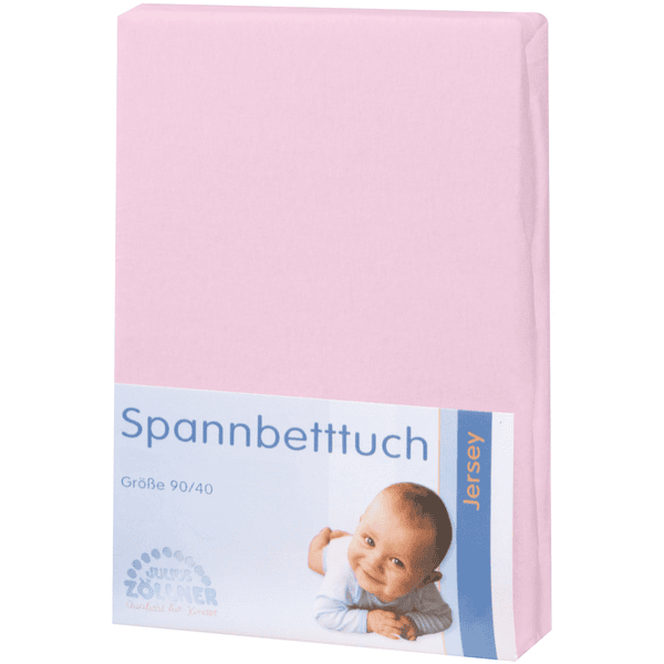 JULIUS ZÖLLNER Spannbetttuch Jersey für Wiege rosa