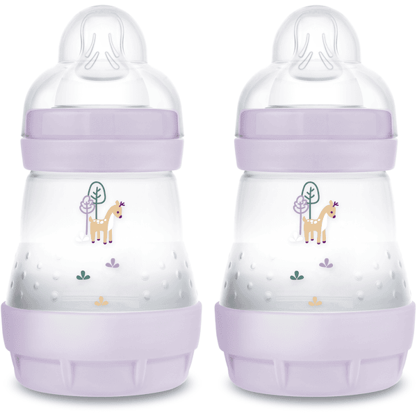 MAM Kojenecká láhev Easy Start Anti-Colic matt 2x 160 ml od 0 měsíců, plavá