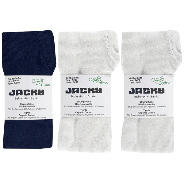 Jacky Strumpbyxor 3-pack marinblå/ white /off white 