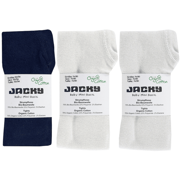 Jacky Strumpfhosen 3er-Pack navy/white/offwhite