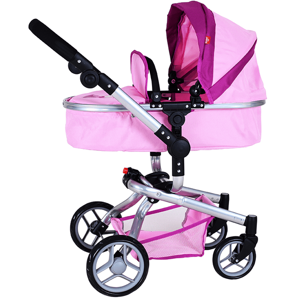 knorr toys® Boonk combi poppenwagen, prince ss roze