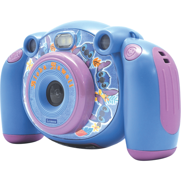 LEXIBOOK Macchina fotografica per bambini Stitch con funzione foto e video