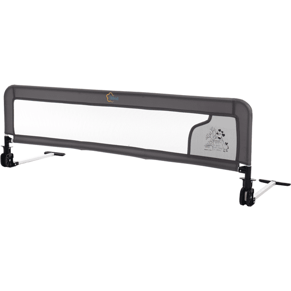 fillikid Bettgitter Alex 135 cm für Standard- und Boxspringbetten Grau