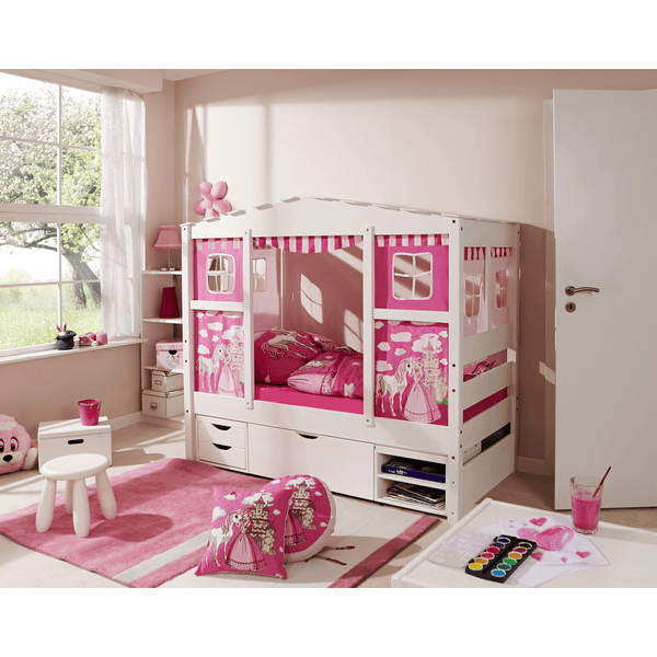 TiCAA Minibedje met 3 mouwen aden Princess Pink 