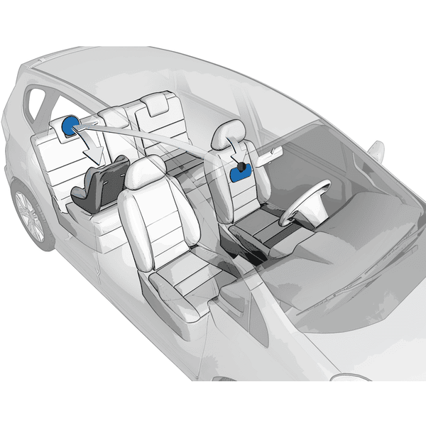 REER Specchietto retrovisore per sedile posteriore 
