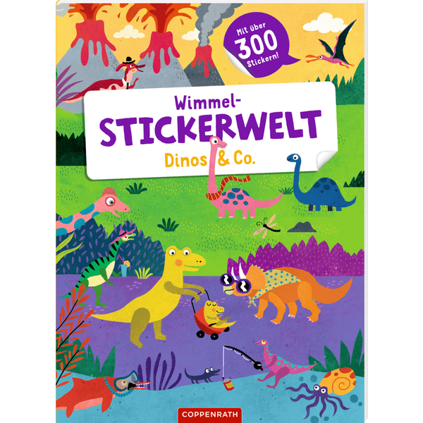 Coppenrath Wimmel-Stickerwelt: Dinos & Co